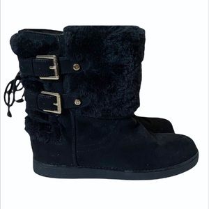 G By Guess Faux Fur GGashton-R Lined Boots